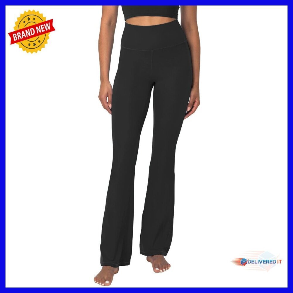 High Waist Mini Flare Leggings, Tummy Control Yoga Pants, 80% Nylon 20% Lycra